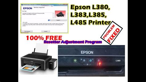 Epson L380 Printer Service Required Solution I Epson L380 Red Light