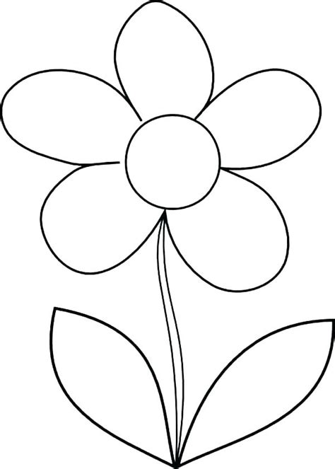 Printable Big Flower Coloring Pages Rod Heart Petals Possibly Some