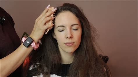 Asmr Scalp Check Brushing And Massage Real Person With Rapunzelasmr Youtube