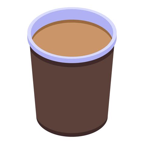 Premium Vector Coffee Paper Cup Icon Isometric Of Coffee Paper Cup