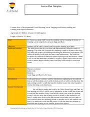 Ece Week Assignment Docx Lesson Plan Template Content Area Or