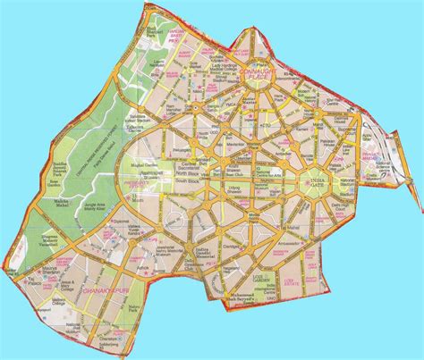 Map of New Delhi • Mapsof.net