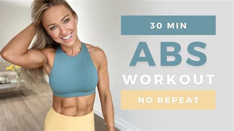 Min Defined Abs Workout At Home No Equipment No Repeat