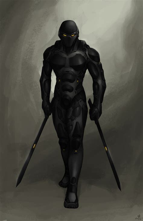 Cyber Ninja Commission By Zerahoc On Deviantart Cyber Ninja Ninja Art Futuristic Armour