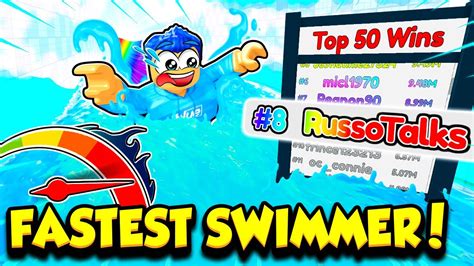 I Became The Fastest Player In Swimming Race Clicker Youtube