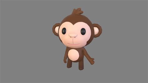 Rigged Monkey Buy Royalty Free D Model By Bariacg Ad