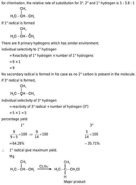 2 Methyl Propane On Chorinatio