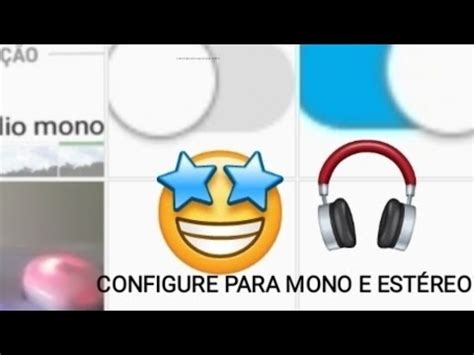 Como Configurar Os Udios Mono E Est Reo Configura Es De Udios Do