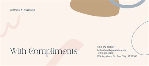 Free compliment slip templates to edit and print | Canva