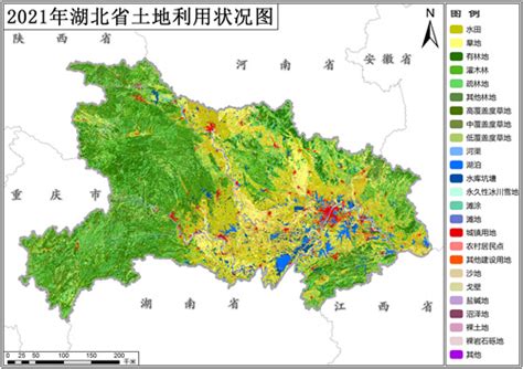 2021年湖北省土地利用数据（矢量） 地理遥感生态网