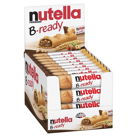 Nutella B-Ready Biscuits, Crispy Filled with Hazelnut Cocoa Spread, 22g ...