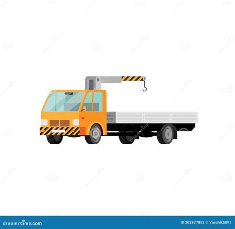 Evacuator Truck Icon Vector Outline Illustration CartoonDealer