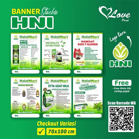 Jual Spanduk Banner Agen Hni Halal Mart Logo Baru Shopee Indonesia