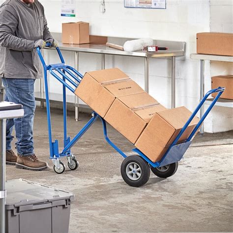 Lavex 750 Lb 3 In 1 Convertible Hand Truck With Ace Tuf Wheels