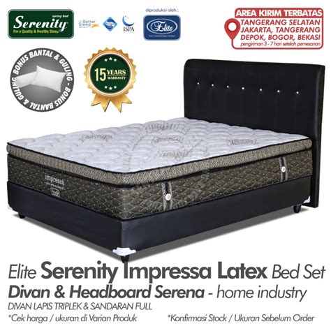 Jual Springbed Elite Serenity Impressa Pocket Spring Latex Kasur