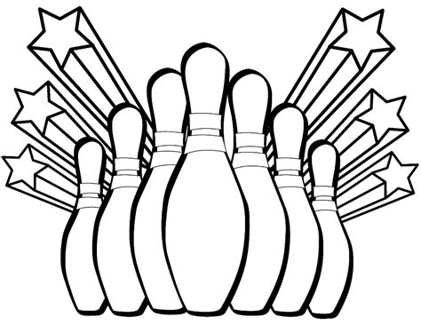 Coloriages Quilles Et Etoiles Coloriages Bowling Coloriages Pour The