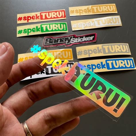 Jual Stiker Sticker Spek Turu Cutting Shopee Indonesia