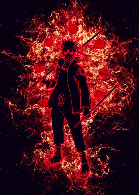 Naruto Anime Manga Poster Print Metal Posters Displate Naruto