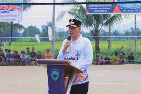 Buka Semi Open Turnamen Volly Ipk Cup Bupati Sabar As Terus Dorong