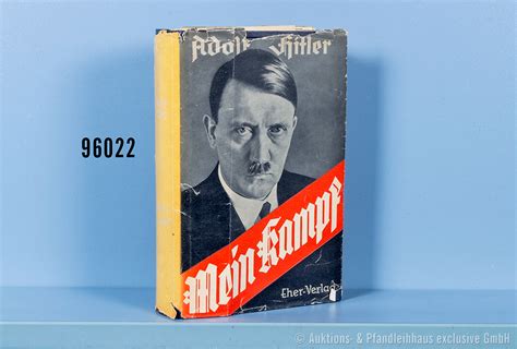 Adolf Hitler Mein Kampf Blaue Leinenausf Von Besch Digter