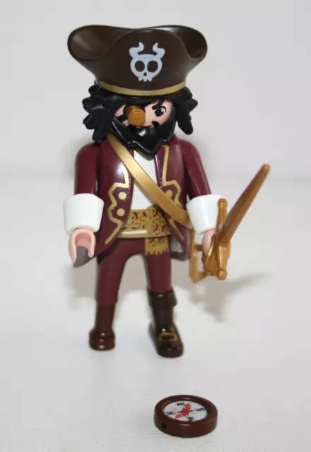 PLAYMOBIL 4798 SPECIAL Pirate Barbe De Requin Epee Boussole Complet EUR