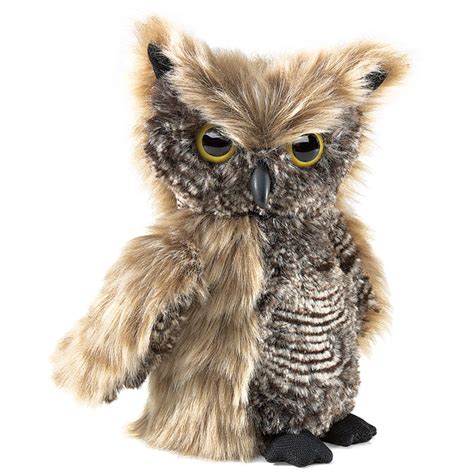 Screech Owl Turning Head Puppet | Folkmanis