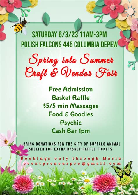 Jun 3 Spring Into Summer Craft And Vendor Fair Buffalo Ny Patch