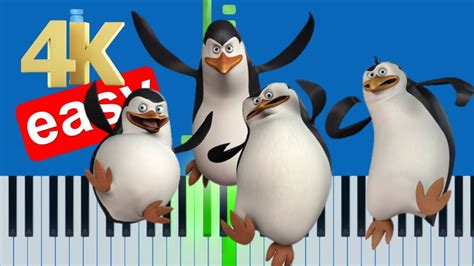 The Penguins Of Madagascar Theme Song Slow Easy Medium Piano Tutorial