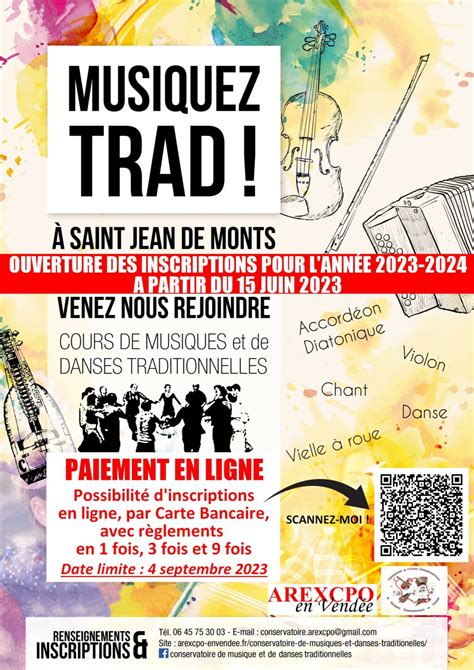 Ouverture Des Inscriptions Au Conservatoire Pour Lann E