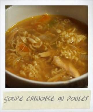 Soupe Chinoise Au Poulet Recette Ptitchef