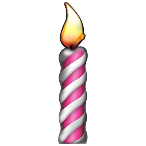 Single Birthday Candle Clipart