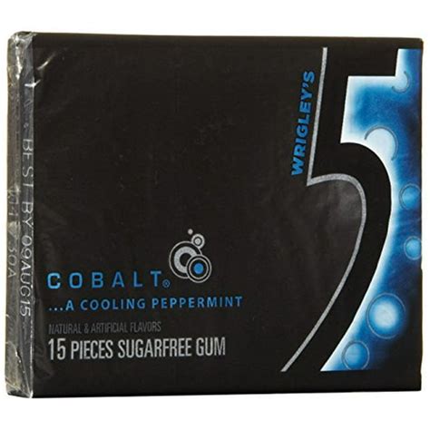 5 Cobalt Sugar Free Chewing Gum 15ct