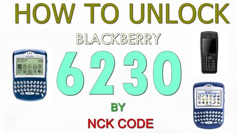 How To Unlock Blackberry 6230 By Unlock Code Youtube