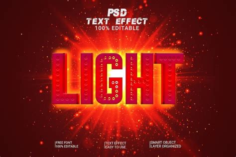 Fichier Psd D Effet De Style De Texte L Ger Psd Premium