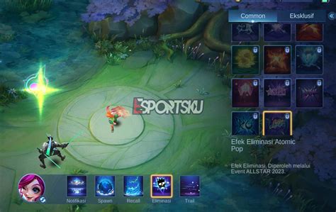 Cara Dapatkan Efek Eliminasi Automic Pop Mobile Legends ML Esportsku