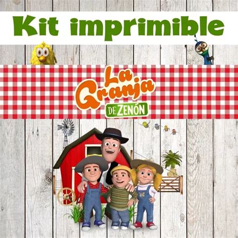 Kit De La Granja De Zen N Cumplea Os Imprimible Editable