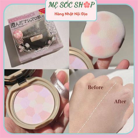 Canmake Marshmallow Finish Powder Abloom Multi Color Oil Alkaline