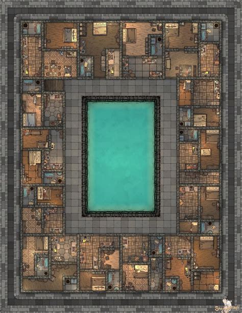 Roman Villa Swimming Pool Floor Plan