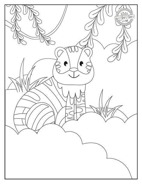 Exotic & Fun Jungle Animals Coloring Pages | Kids Activities Blog