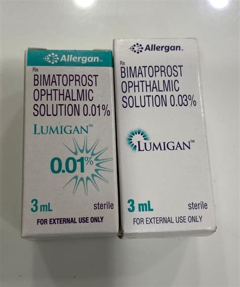 Bimatoprost Eye Drop Packaging Type Bottle Packaging Size 3 Ml In 1