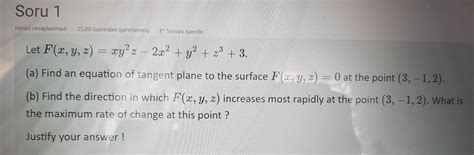 Solved Soru Hen Z Cevaplanmad Zerinden Chegg