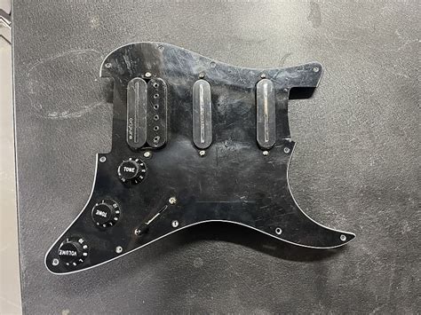 Fender Strat Loaded Pickguard Oripure Hot Rails Reverb