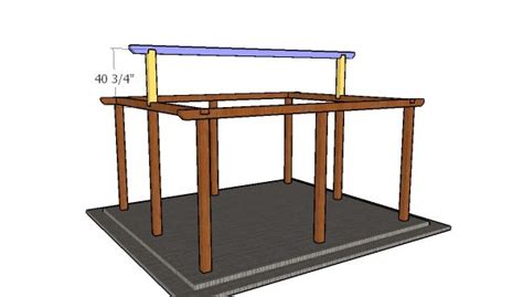 14x16 Pavilion Free Diy Plans Howtospecialist How To Build Step