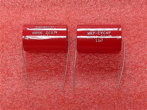 2 X Audiophiler MKP Capacitor 3 3uF 400V 3 Reverb