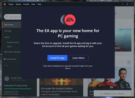 Origin is now forcing the EA APP install. Only one problem. BF1 fails ...