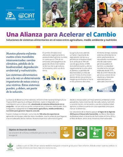 Una Alianza Para Acelerar El Cambio Soluciones De Sistemas Alimentarios