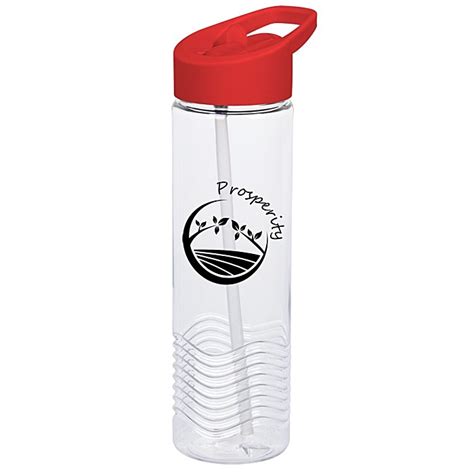 4imprint Ca Clear Impact Twist Water Bottle With Flip Straw Lid 24