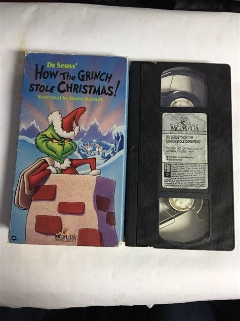 How The Grinch Stole Christmas Vhs 1990 Tested Rare Vintage Collect Ship N 24 Hr 27616101136 Ebay