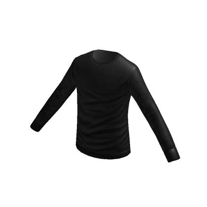 Long Sleeve Shirt Black Roblox Item Rolimon S