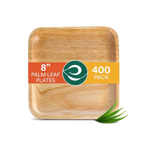 Eco Soul Compostable Biodegradable Disposable Palm Leaf Plates